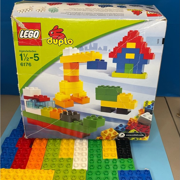 LEGO Duplo Basic Bricks 6176 Kids Building Blocks, 80 Pieces. Box damage Notes - Picture 3 of 7